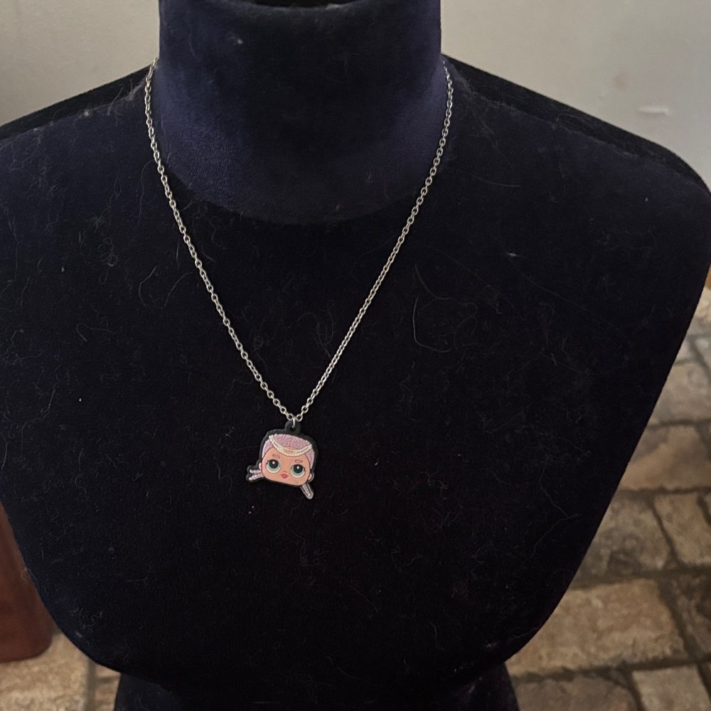 L.O.L. Surprise! Silver Necklace with Character Pendant